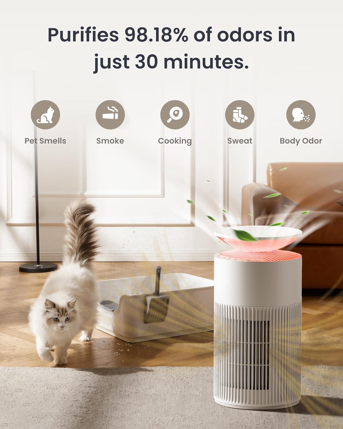 SwitchBot Air Purifier Replacement Filter 1 Pack, Washable Pre-filter, for SwitchBot Air Purifier Series