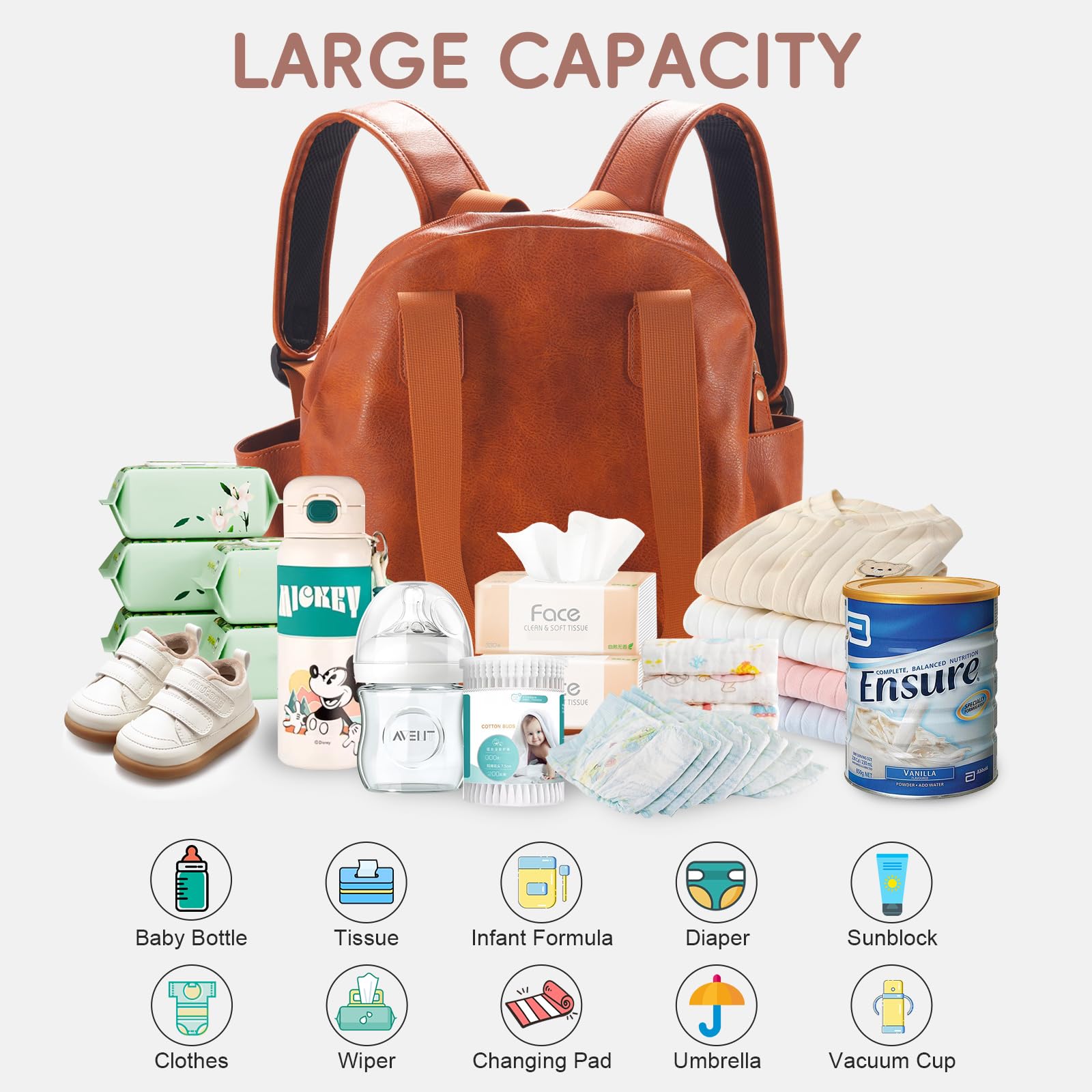 Stylish Diaper Bag Backpack - Image 2