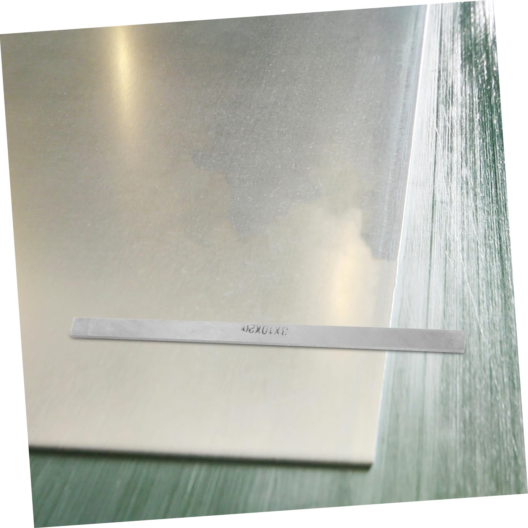 NUOBESTY Barra in Bianco 3x10x200mm per Artigianato e Fabbricazione Coltelli, Barra Piatta Metallo per Lavorazioni Fai da Te, Resistente e Versatile per Uso Professionale