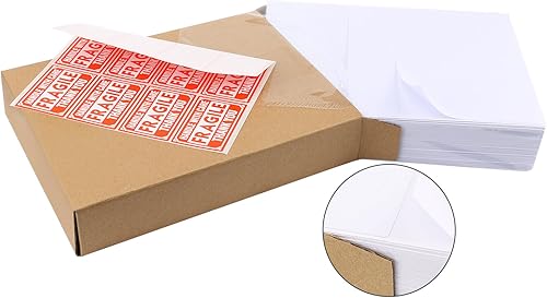 Miniatura 35 de MFLABEL 2x4 Shipping Labels - 25 Sheets (250 Labels) for Laser & Inkjet Printers, 10-UP FBA Address Stickers, Matte White Self-Adhesive Mailing
