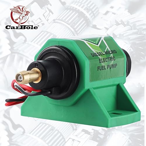 Miniatura 10 de CarBole Bomba de combustible de gasolina eléctrica micro universal 5/16 pulgadas entrada y salida 12V 1-2A 35GPH 4-7 PSI. Presión de combustible