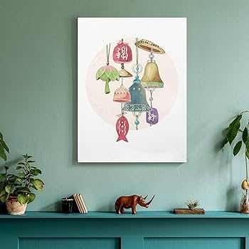 絵 水彩画  インテリア Amazon.co.jp: 絵画 インテリア おしゃれ 鳳凰 ヒーリングアート