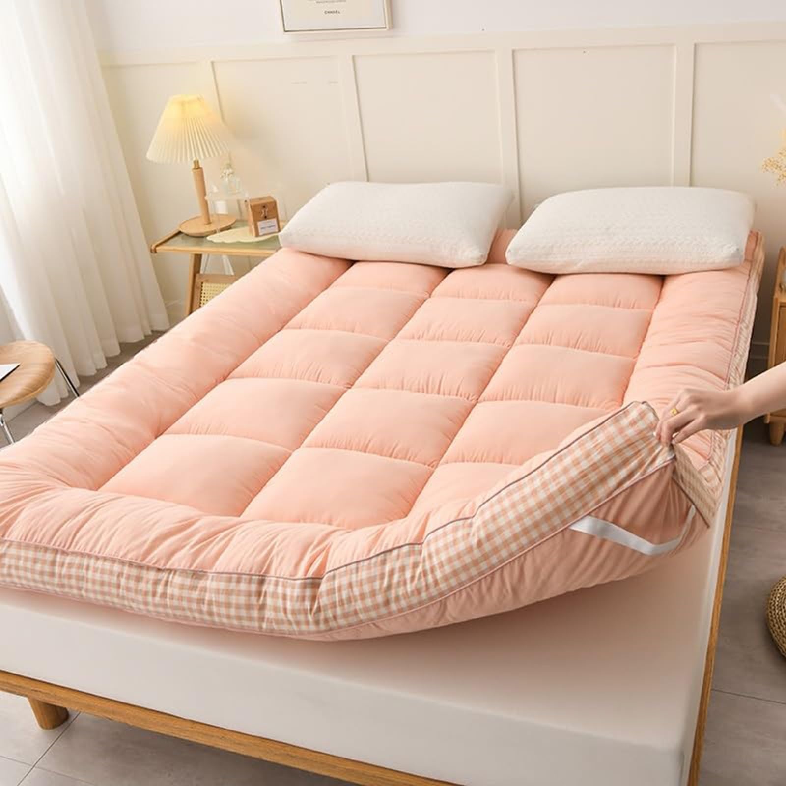 Ultradicke Matratze Im Japanischen Stil, Bodenmatratze, Faltbare Tragbare Schlafsaal-Isomatte, Futon-Matratze In Voller Größe, Gäste-, Sofa-Reisematratzen(A,90x200cm)