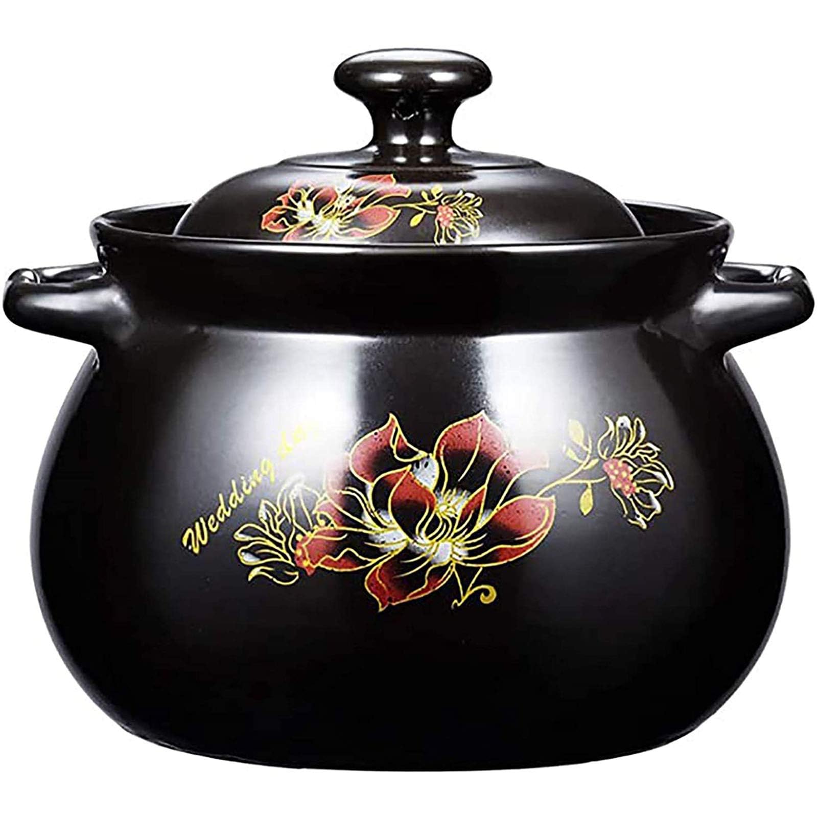 MYUYEE Soup Pot Clay Cooking Pots, Casserole Dish With Lid, Stock Clay Pot, Clay Pots For Cooking, Stockpot For Stew, Soup, Steam, Scratch Resistant,7.3L (7.3L)