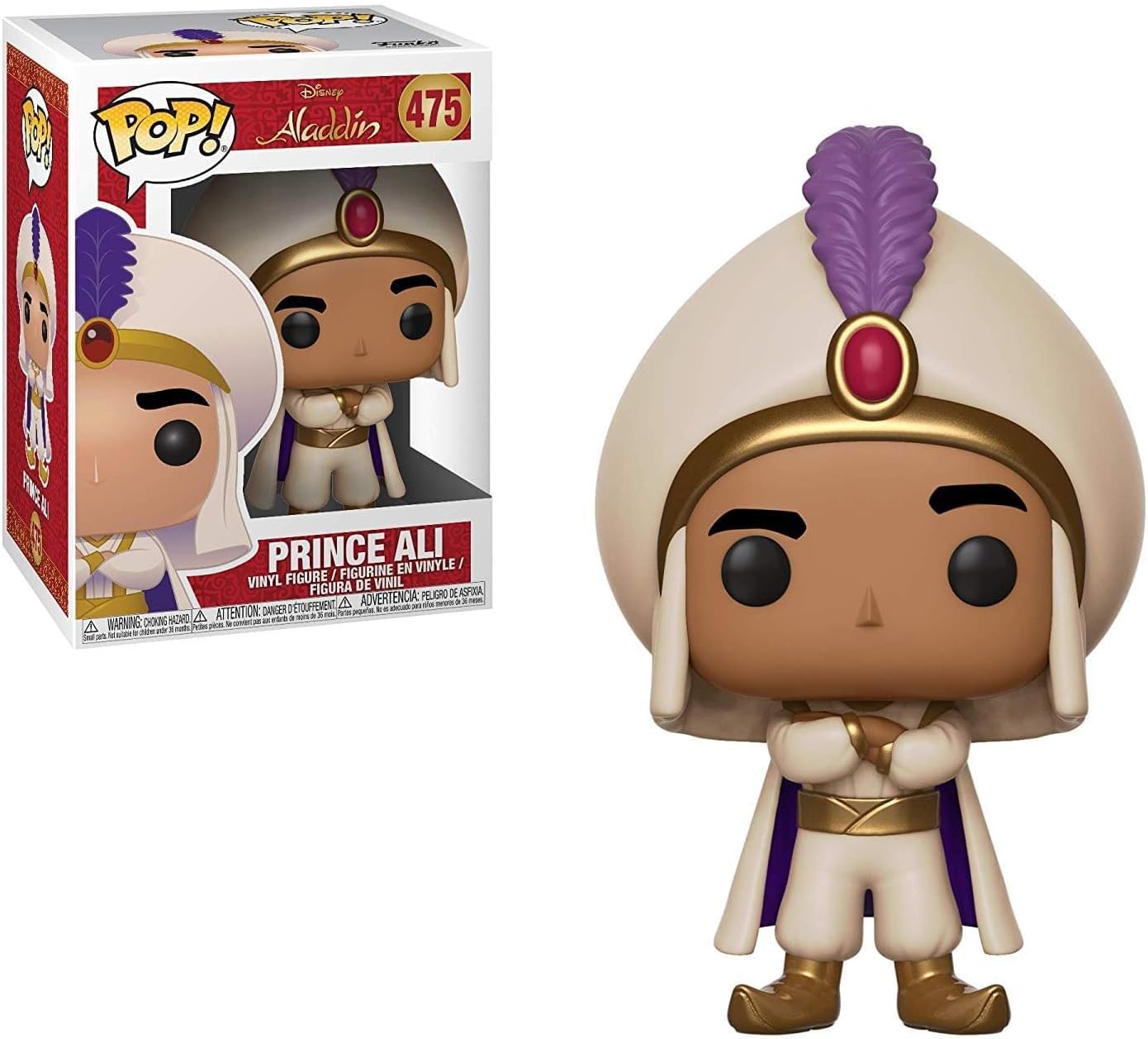 Funko Pop! Disney: Aladdin - Prince Ali, Standard Toy, Multicolor