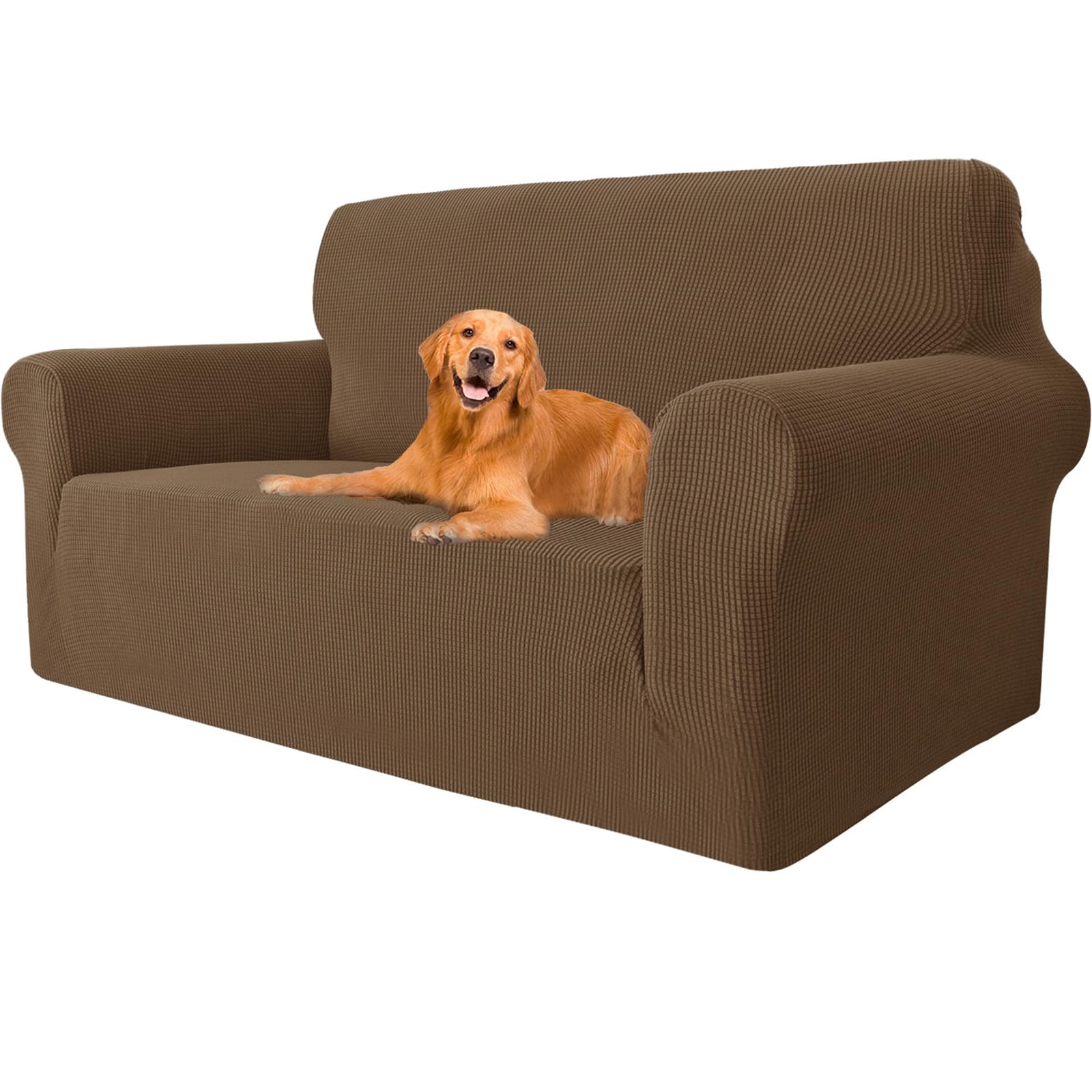 Housse de canapé extensible 2 places medium lavable antidérapante