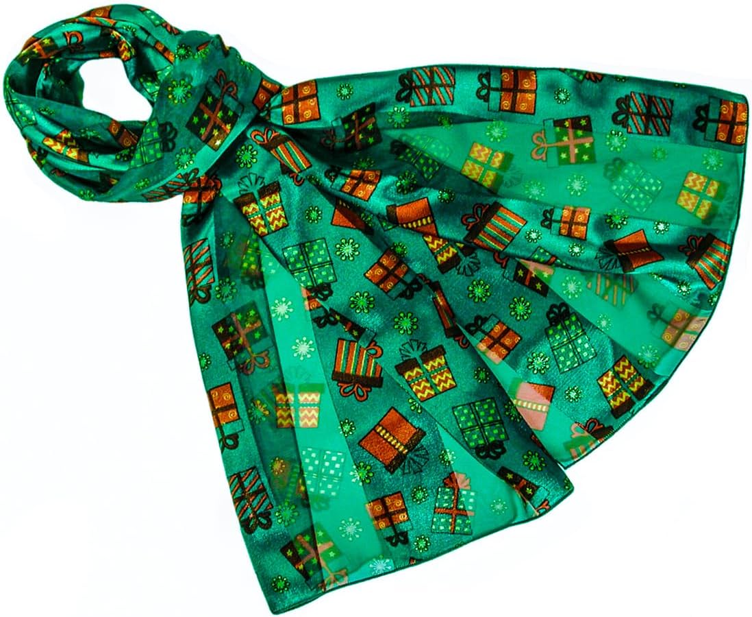 Colorful Gift Boxes Christmas Holiday Scarves with Gift Box Option