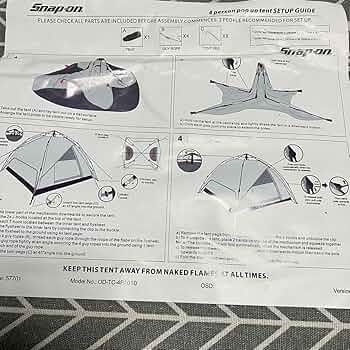 Snap-on/スナップオン製 ポップアップテント OT-100-NT 2人用 Snap-on/スナップオン製 ポップアップテント OT-100-NT 2人用