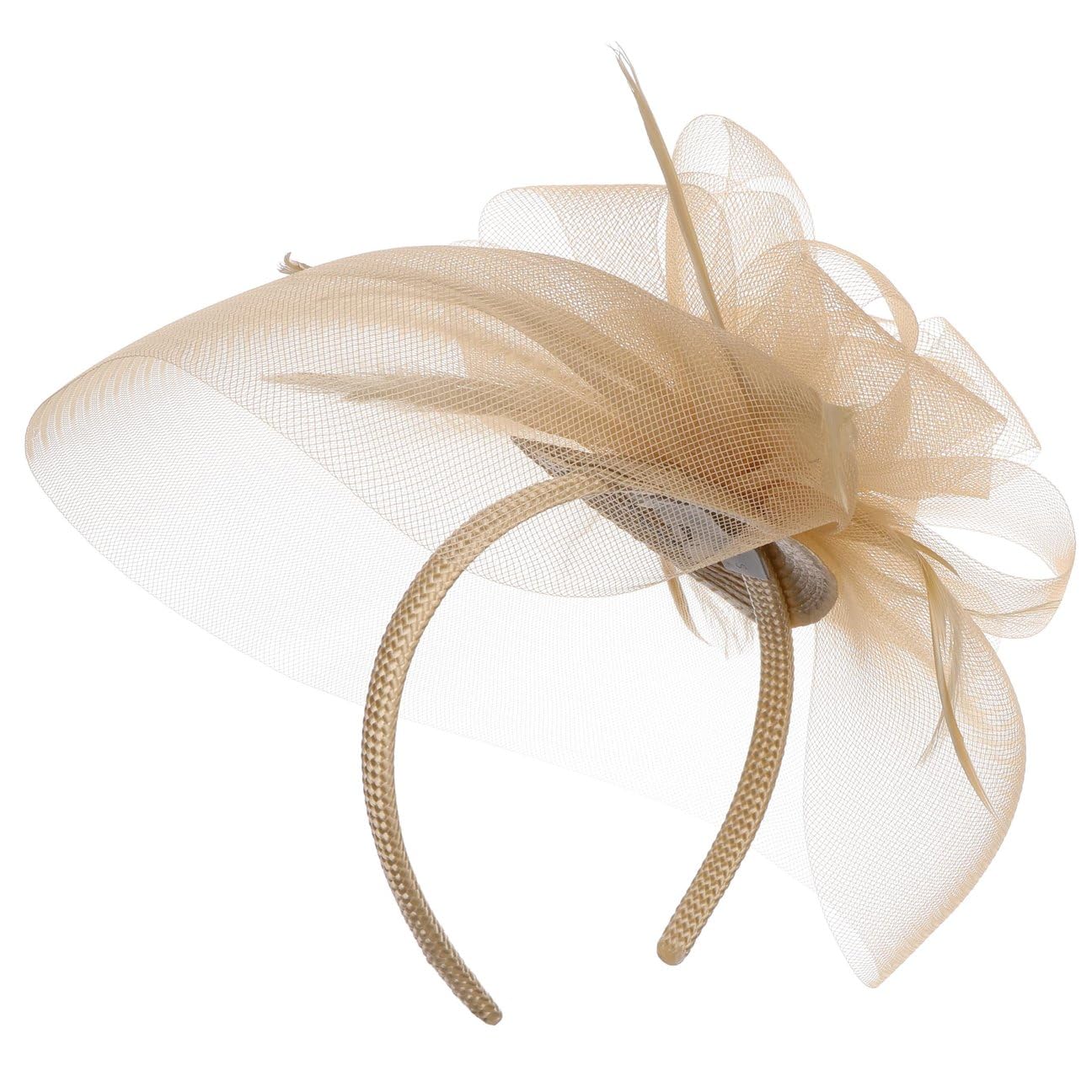 CAPPELLISHOP Crynol Fascinator Cappello da Cerimonia Decorazione Capelli Prodotto in Italia Donna Primavera Estate