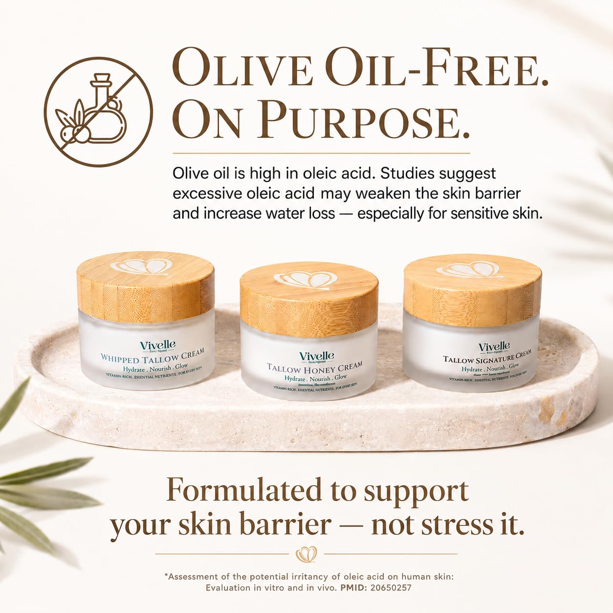 Beef Tallow with Frankincense Face Cream, 100% Grass-Fed Suet for Dry, Sensitive & Eczema-Prone Skin | Organic Ingredients: Frankincense, Jojoba & Sweet Almond Oils | Crafted in California 1.8 oz