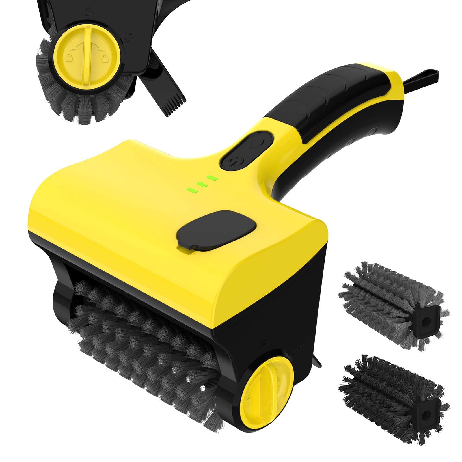 Brosse de nettoyage électrique 2 en 1 rechargeable avec afficheur et spray