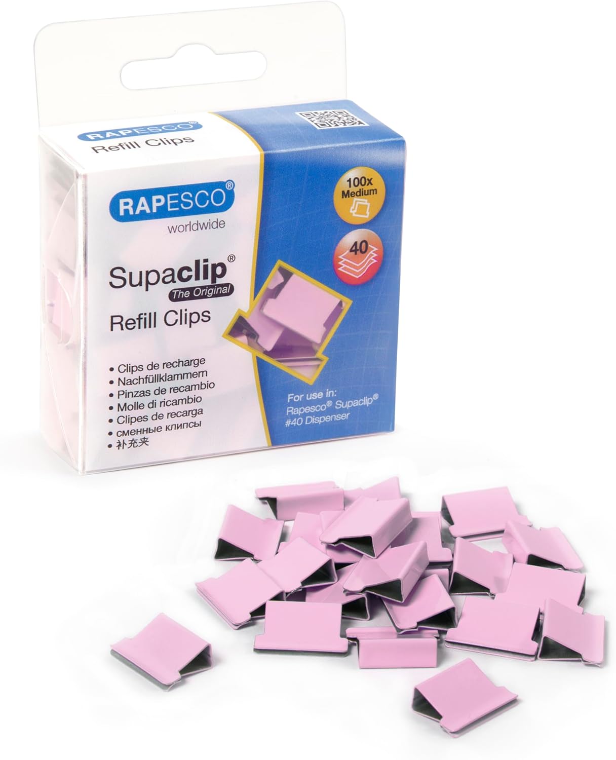 Rapesco Supaclip #40 Refills [Pack of 100]