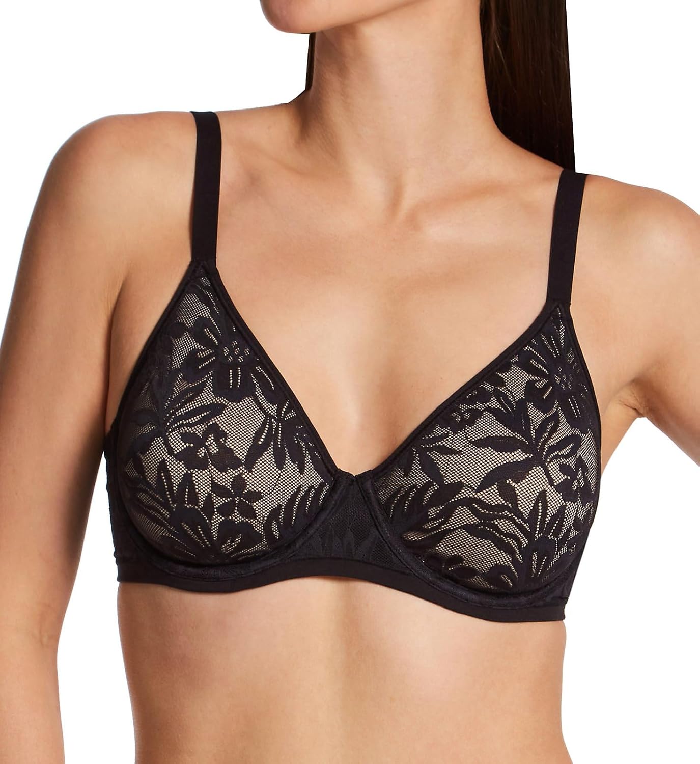 Bali Womens Breathe Lace Underwire Bra, Breathable Bali Modal Bra, Convertible Straps