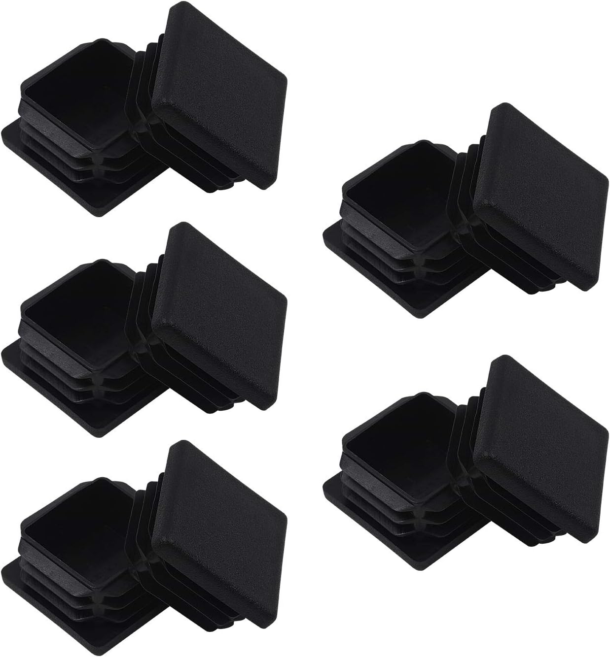 1 1/2 1.5x1.5 1.5 inch Square Tubing Plastic Plug, 1 1/2" 1.5x1.5 1.5" Tube End Cap