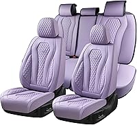 Vista 38 de Coverado Fundas de Asiento, Fundas de Asiento de Coche para Asientos Delanteros, Funda de Asiento de Coche Roja, Fundas de Asiento de Coche