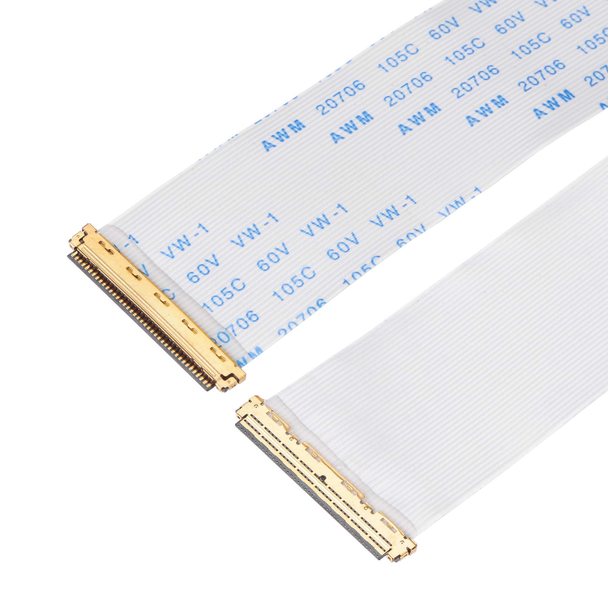 Câble Plat Flexible FFC FPC 40 Broches, Pas 0.5mm, Longueur 100mm - Type A Pour écrans LCD, Appareils Photo, Ordinateurs Portables - 9