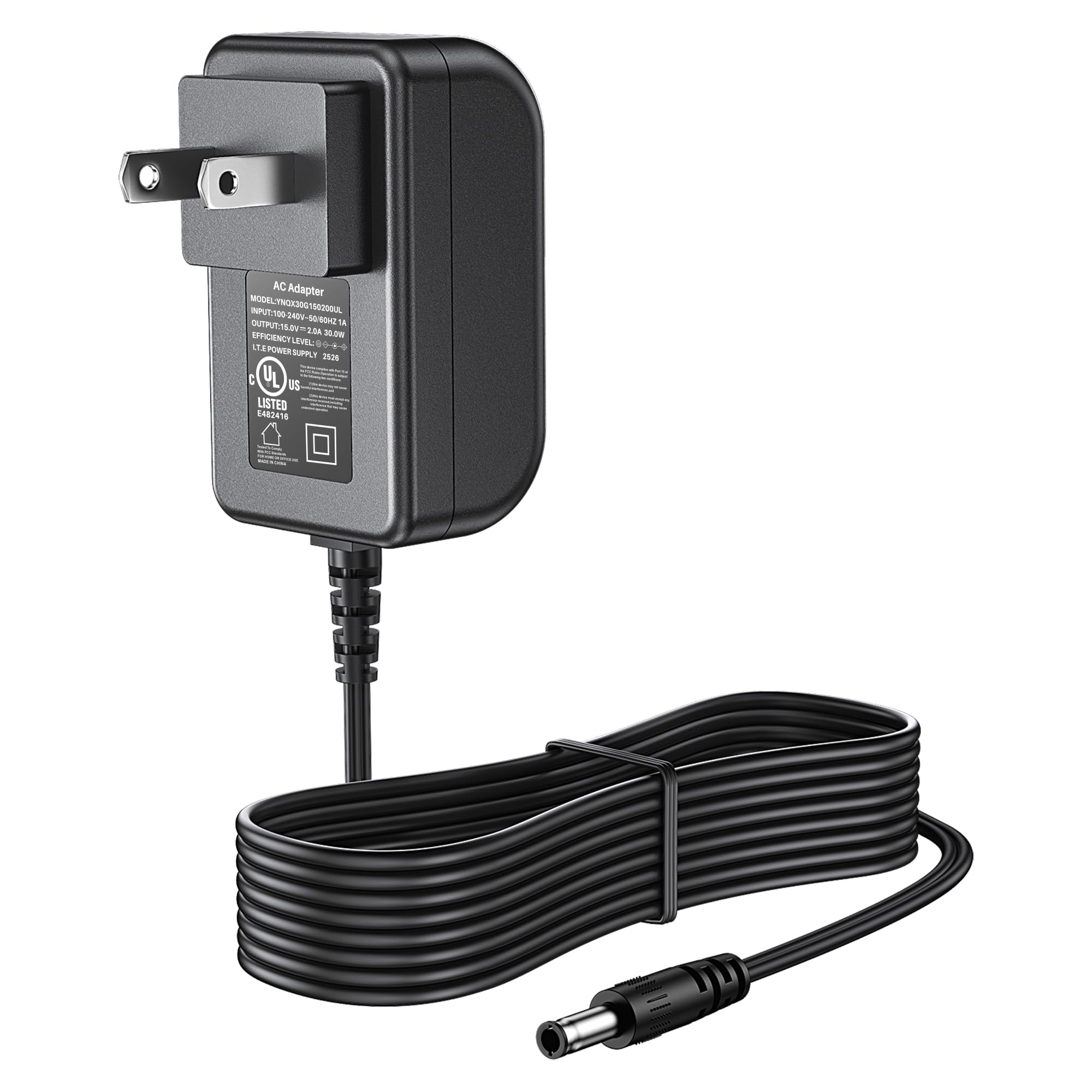 15V Charger for Moukey Karaoke Machine AC Adapter for Moukey MTs12-1 MTs121 MTs210-1 MTs2101 Wireless Karaoke Machine Portable Bluetooth Speaker Power