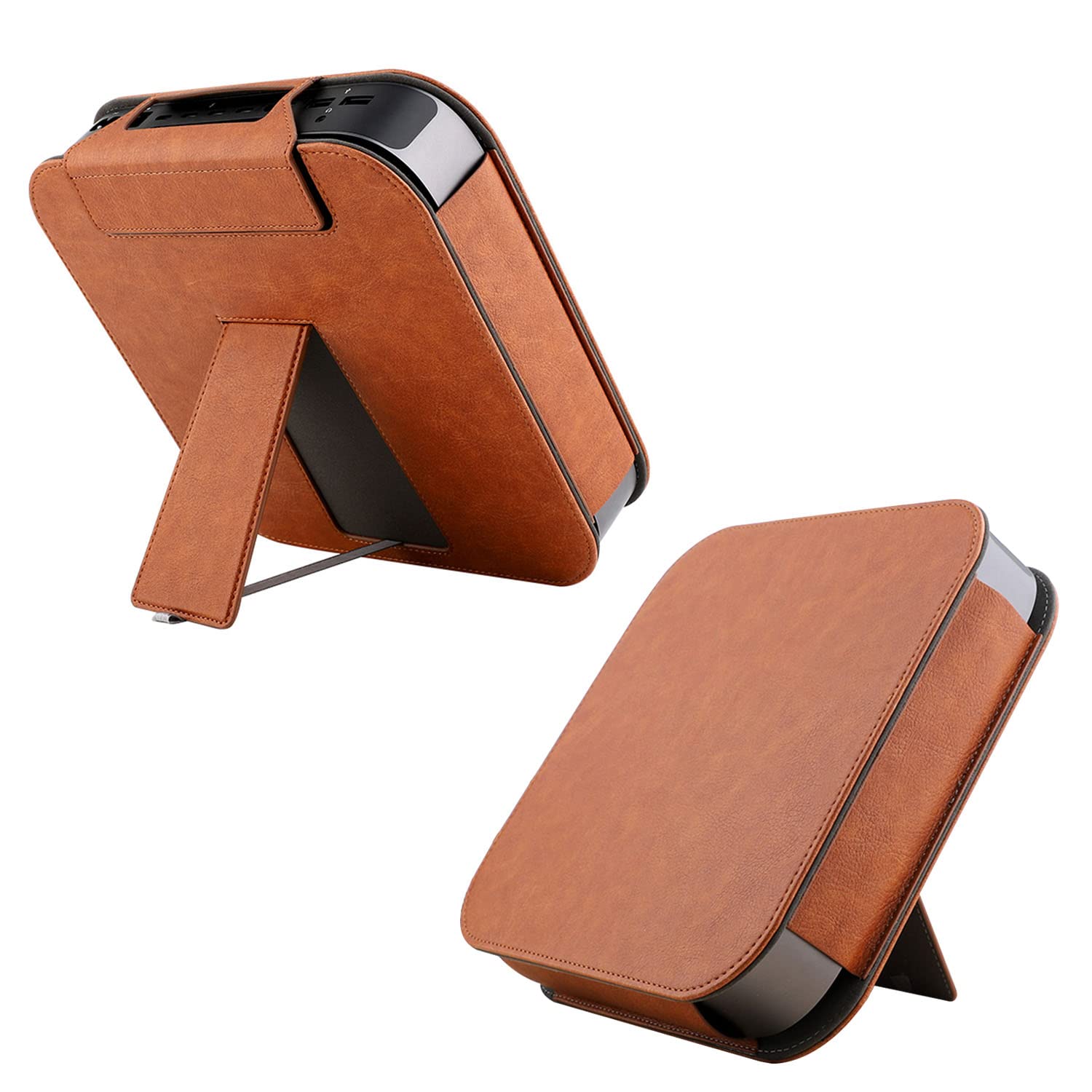 LIRAMARK Case Cover for Apple Mac Mini 2018/2020 M1 [ Shock Absorbent ] Pouches PU Leather Kickstand Wallet Cover Durable Protect Flip Case for Apple Mac Mini Cover - Tan (B0BCYTHH6D) Amazon Price History, Amazon Price Tracker