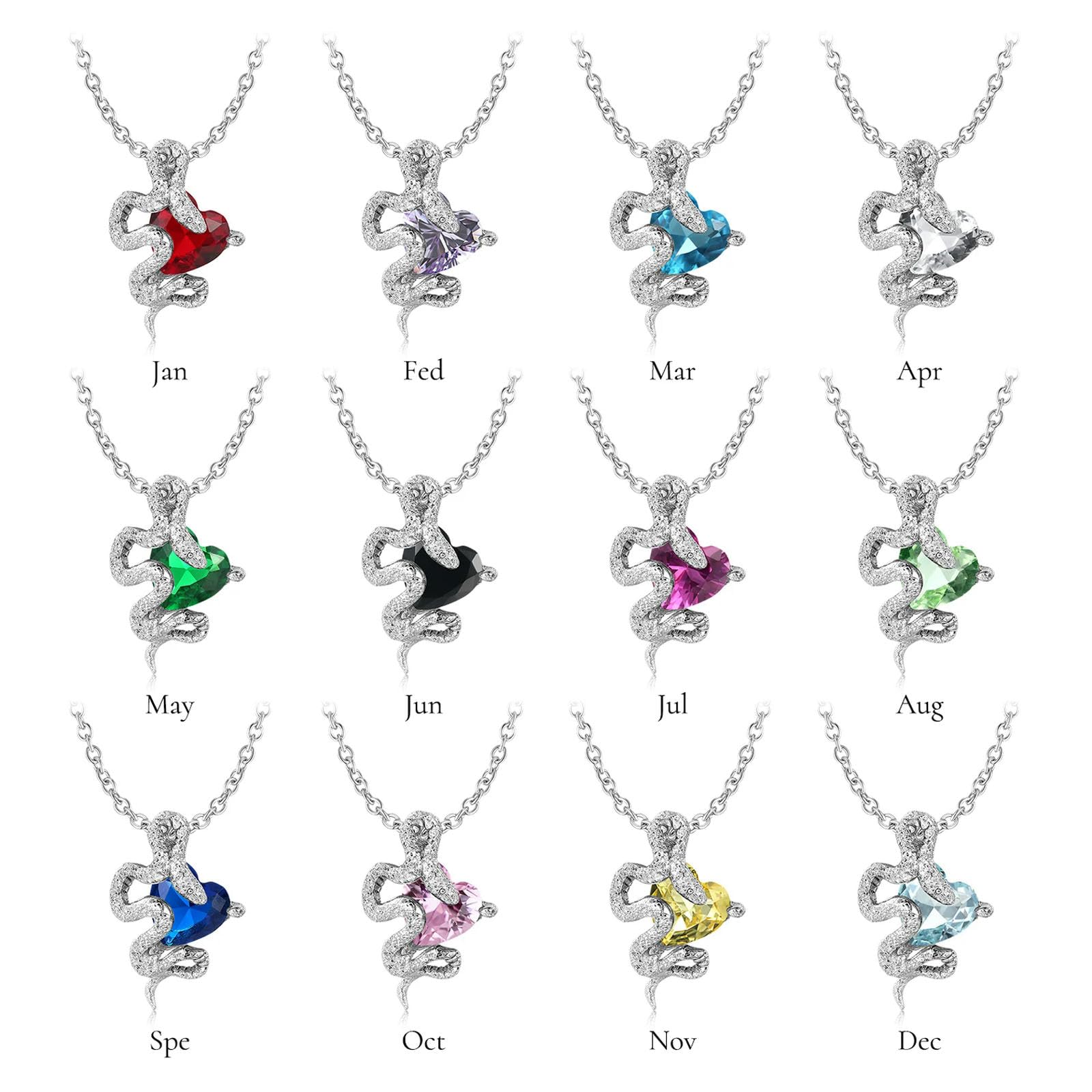 Amor Prohibido, Colgante De Plata De Ley 925 Con Forma De Corazón De Serpiente, Circonita Con Chorro De Arena Para Mujer, Regalo De Cumpleaños, Collar De Joyería Fina