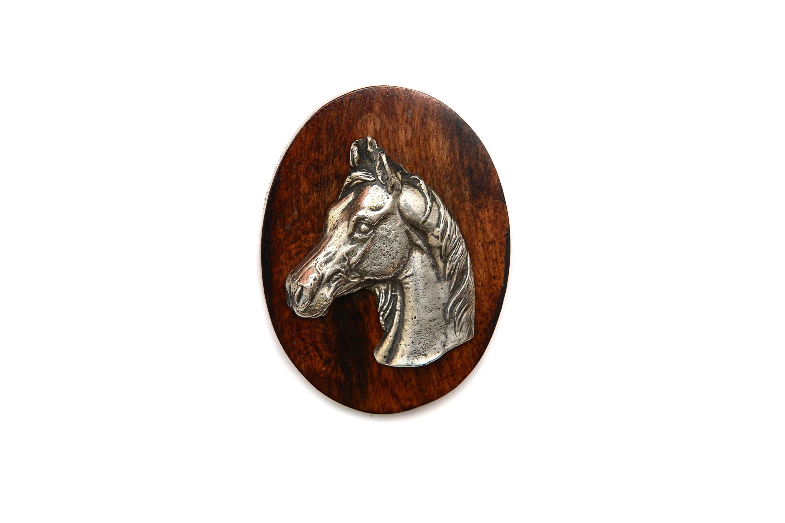 Art-Dog Dog Show Ring Clip Number Holder - Brooch with Clip Dog Show Exhibit Number Holder - Handmade Dog Show Accessory – Dog Tag Clip 7x5cm – Arabian Horse
