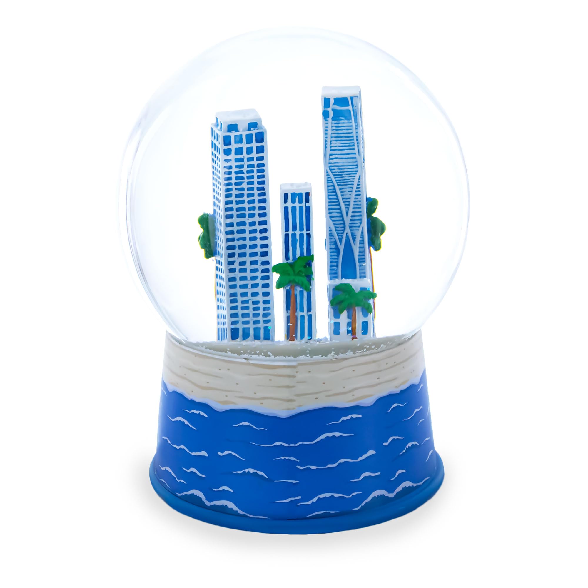 Miami Florida Schneekugel – Bunt, 65 Mm, Glas-Kugel Mit Dekoration