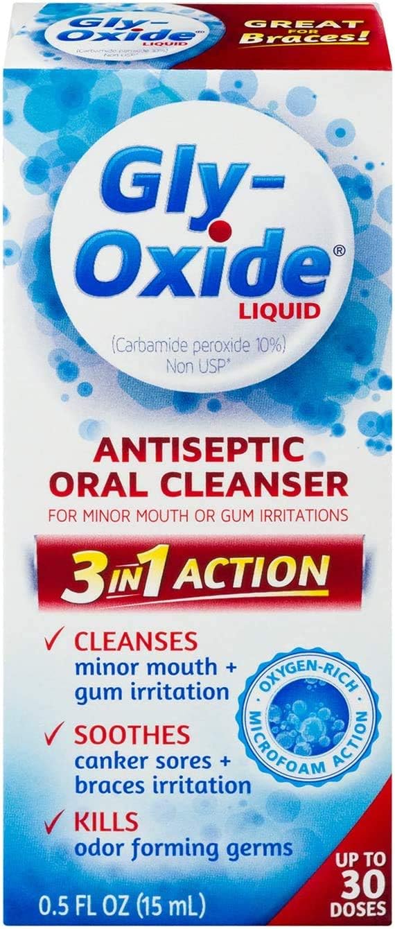 Gly-Oxide Liquid Oral Cleanser 0.5 Fl Oz (1-Unit) : Beauty & Personal Care