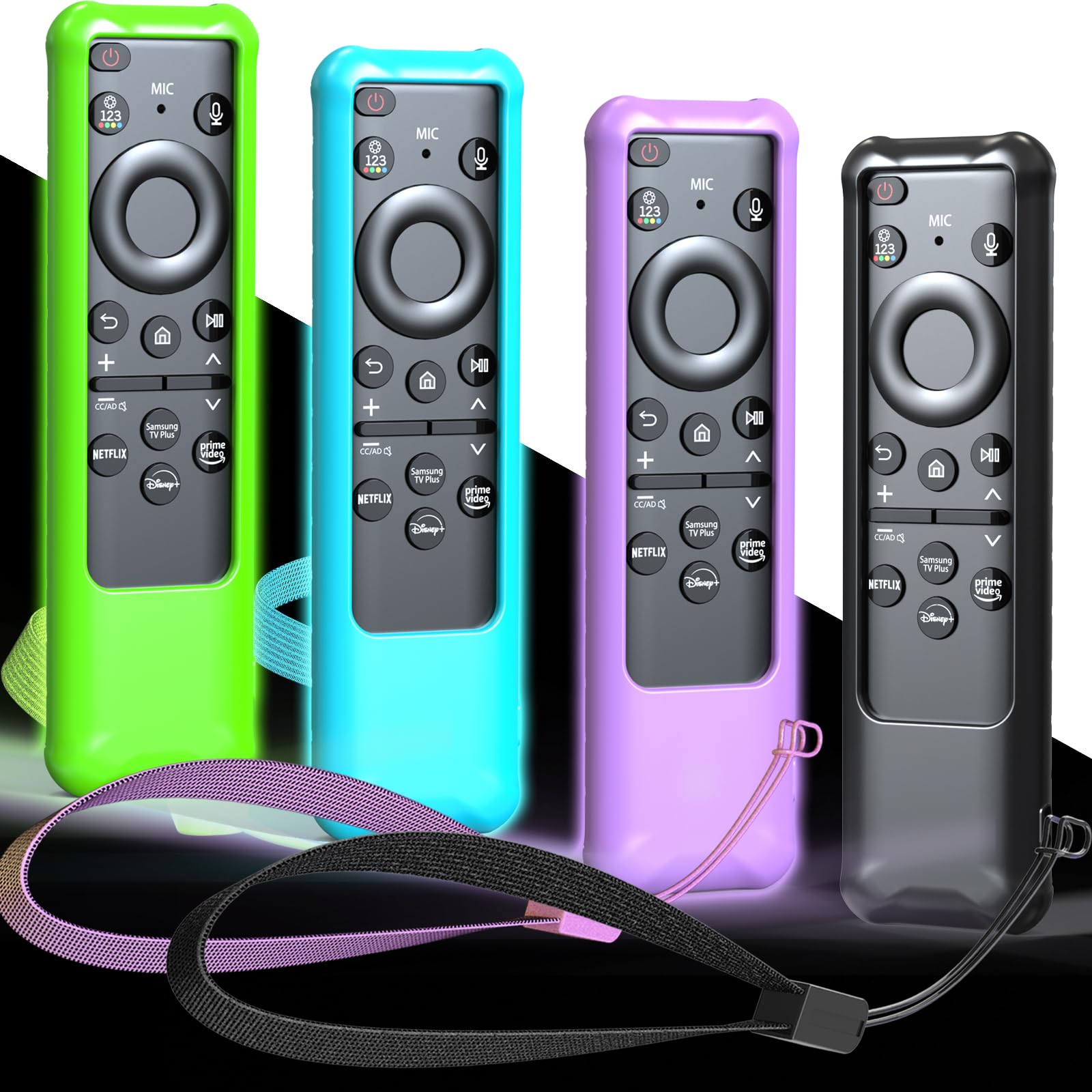 Coque silicone Samsung TM2560E TM2360E protection télécommande violette - 8