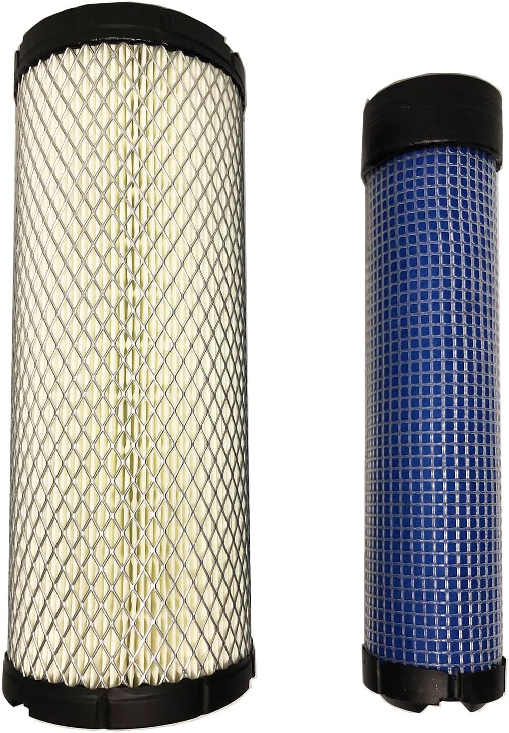 BAIYISI 25 083 01 Air Filter with 25 083 04 Inner Air Filter Set for Kawasaki 11013-7020 11013-7044 Kohler 25 083 01-S 25 083 04-S J-OHN DEE-RE M131802 M144100 M164264 RG60690