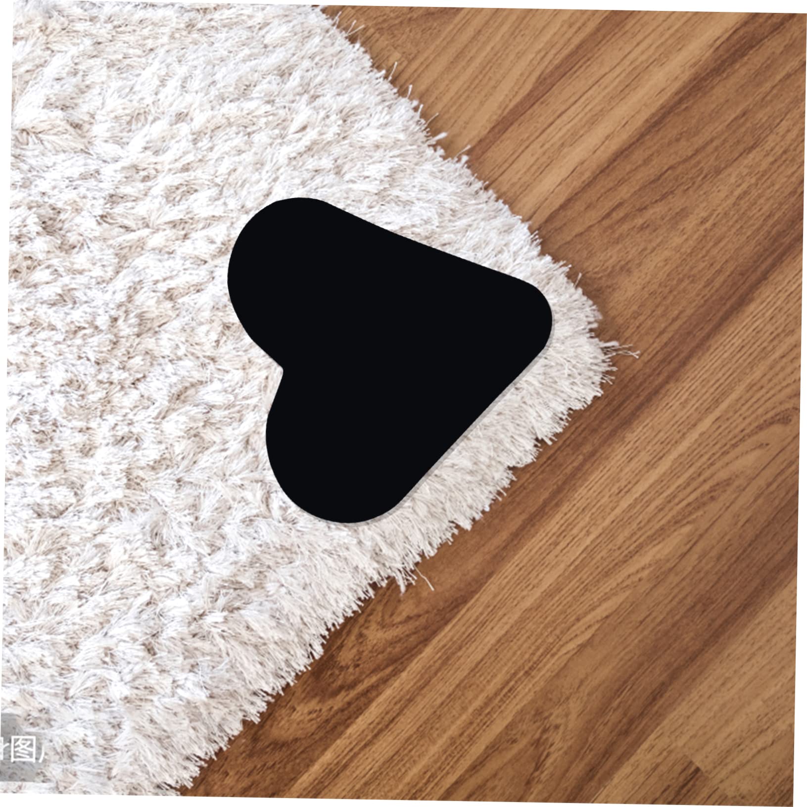 PRETYZOOM 48pièces Adhésives Antidérapantes Forme De Coeur pour Tapis Autocollants De pour Sols Durs Et Carrelages Fixation Facile Et Réutilisable
