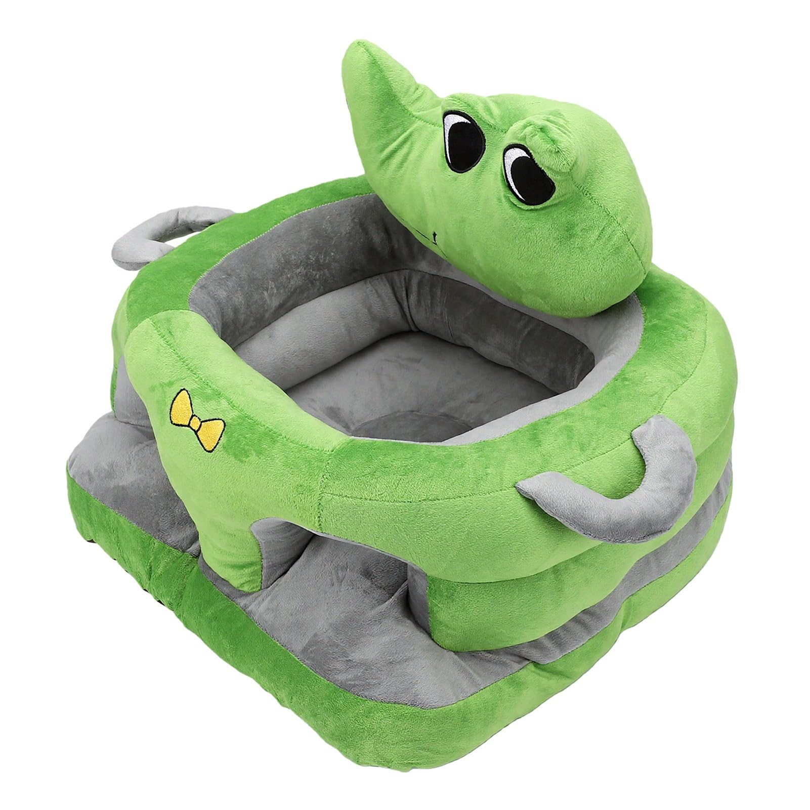 Sxhlseller Seggiolino per Bambini in Peluche con Supporto per la Schiena per Sedersi, Simpatico Cartone Animato Animale Seggiolone da Terra per Neonati, Morbido Divanetto per Sicurezza e Comfort,