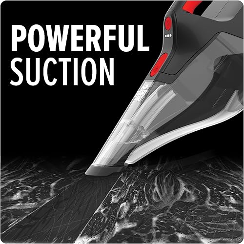 Miniatura 3 de Dirt Devil Aspiradora de mano inalámbrica de 16 V, potente succión, ligera, aspiradora de mano para pastillas húmedas y secas, incluye herramienta