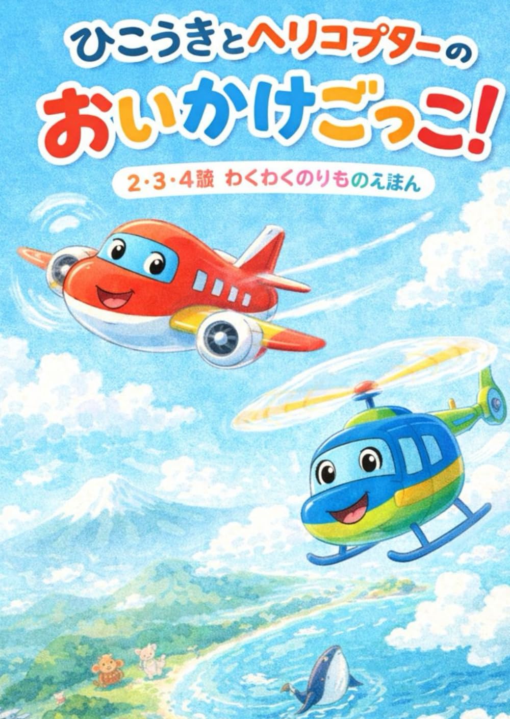 ひこうきとヘリコプターのおいかけごっこ (わくわく のりものえほん)