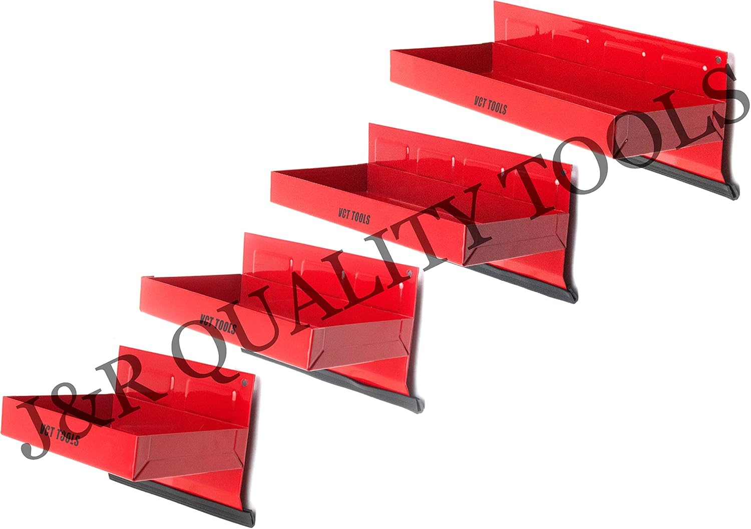 VCT 4pc Magnetic Toolbox Tray Set Tool Box Cabinet Side Shelf Storage Van Workshop