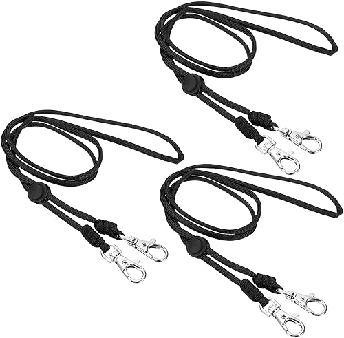 PATIKIL Cordón para el cuello con gancho, cordón ajustable de correa larga para tarjetas de identificación, llaveros para portatarjetas de oficina