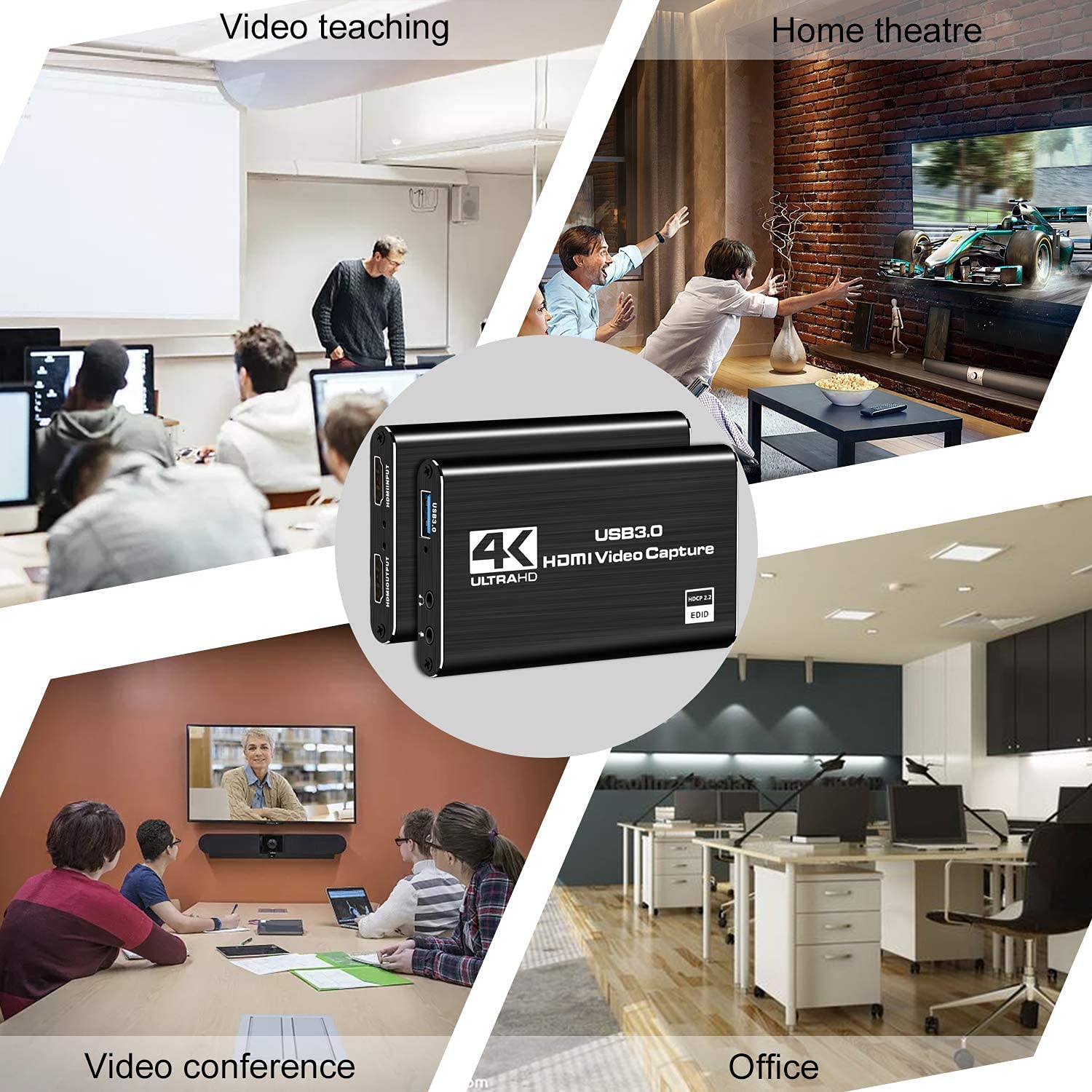 Etzin 4K Audio Video Capture Card, USB 3.0 HDMI Video Capture Device, Full HD  1080P for Game Recording, Live Streaming Broadcasting: Buy Online at Best  Price in Egypt - Souq is now