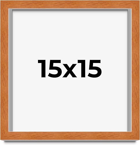 Miniatura 193 de Marco marrón de 18 x 24 pulgadas, marco de madera maciza de nuez de miel, ancho de moldeo de 0.875 pulgadas, profundidad de rabo de 0.875 pulgadas