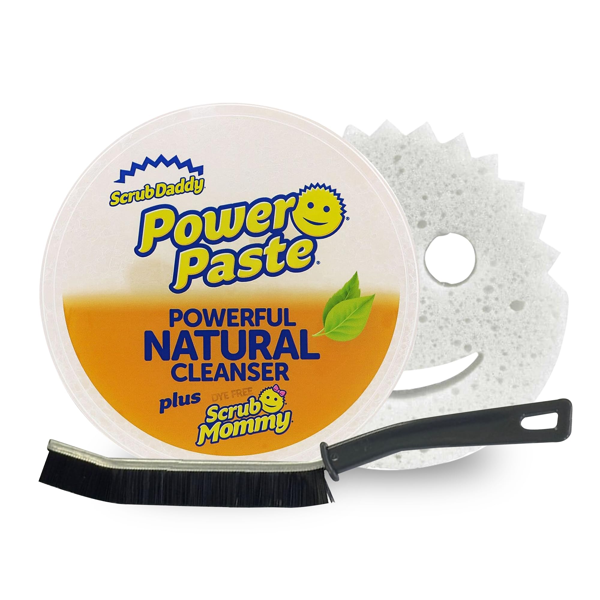 Extra Mile at Home Power Paste Natural Cleaner Bundle, Includes Power Paste With Flexible Brush for Hard to Reach Cleaning Projects