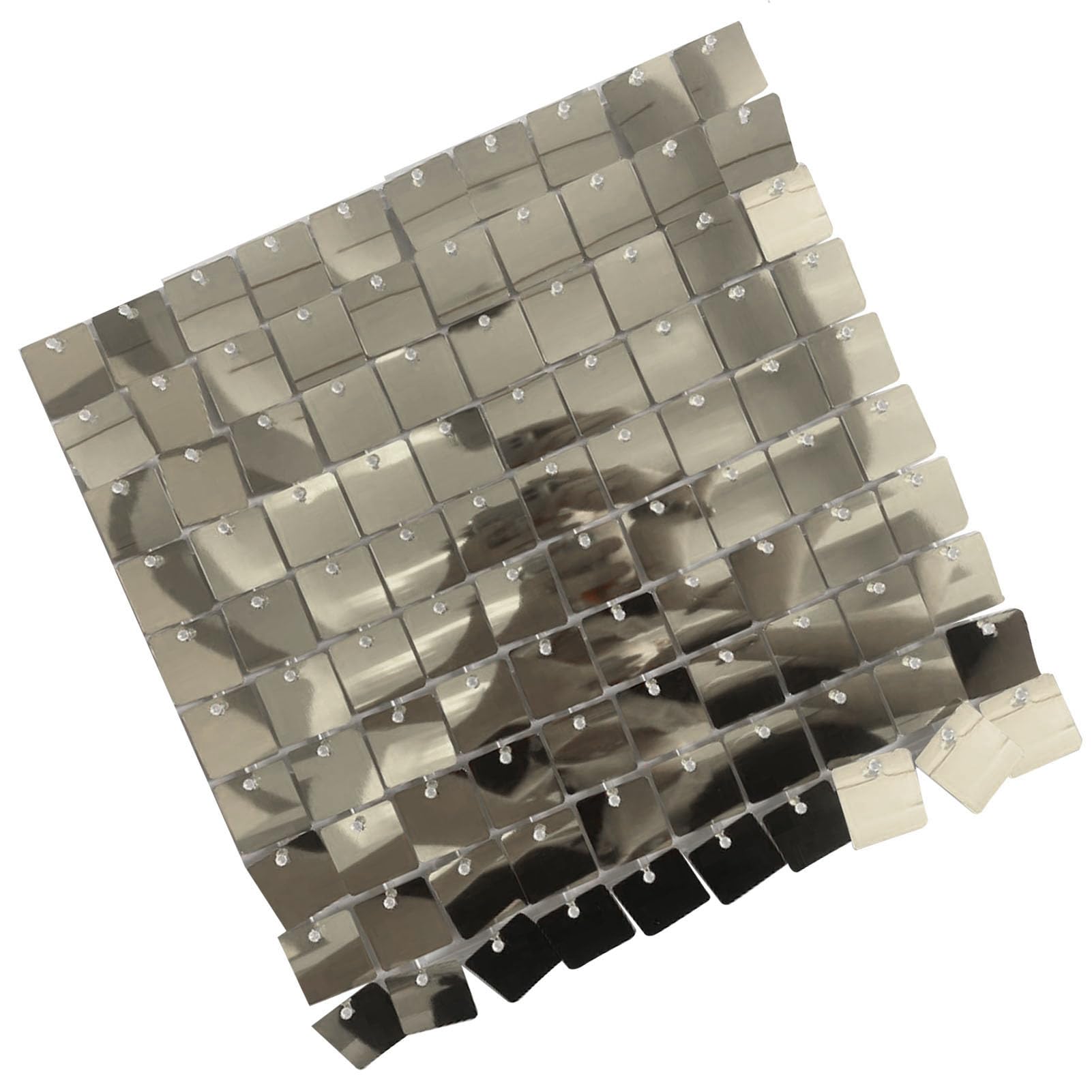 24 Paneles de Pared Brillantes, Panel de Fondo de Lentejuelas Brillantes, Decoración de Escenario de Cumpleaños de Boda para Eventos, Material Plástico 30x30cm