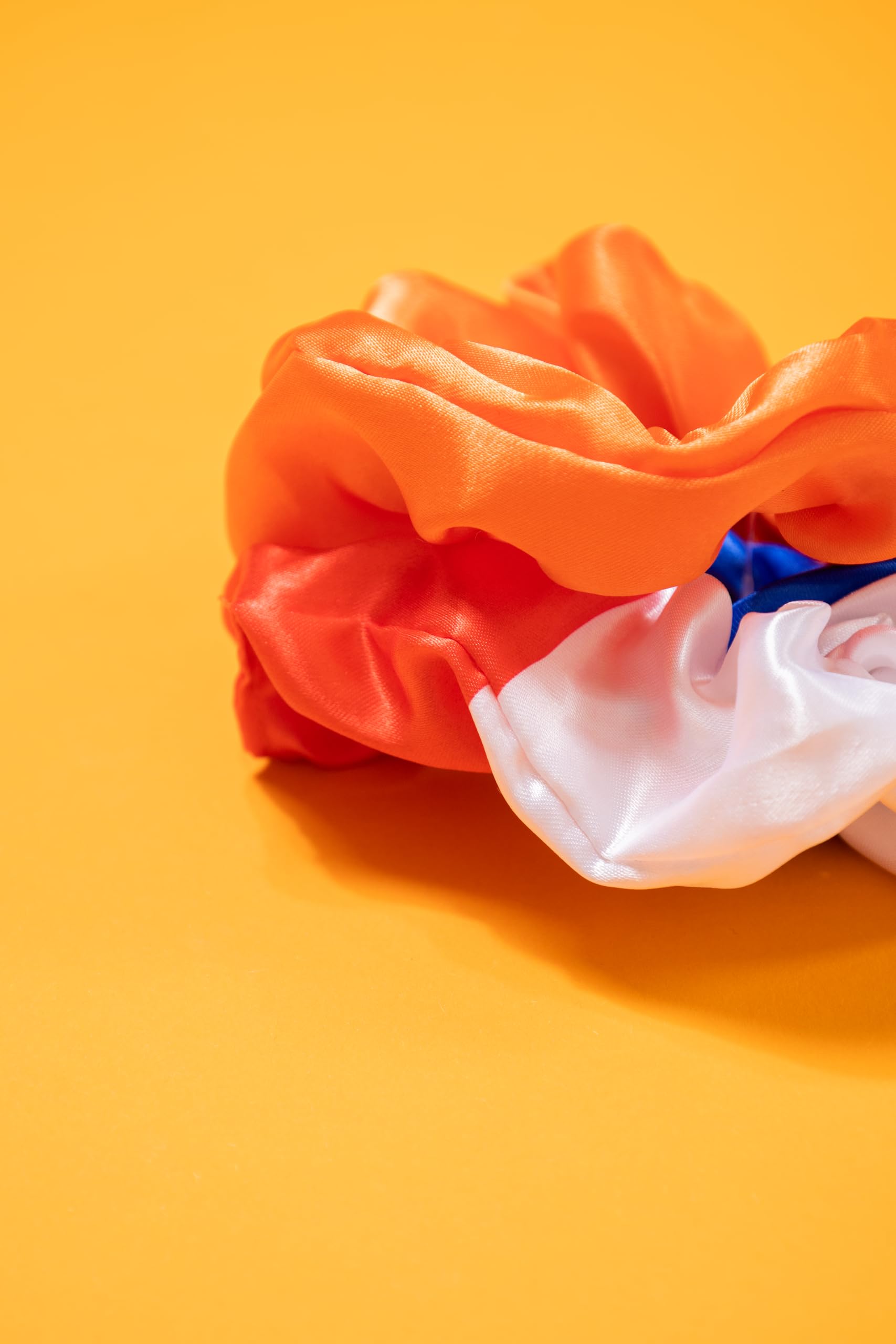 Folat 24279 Dutch Kingsday European Football Championship Hair Scrunchies Orange/Red/White/Blue, Pack of 2, Multicoloured - Image 4