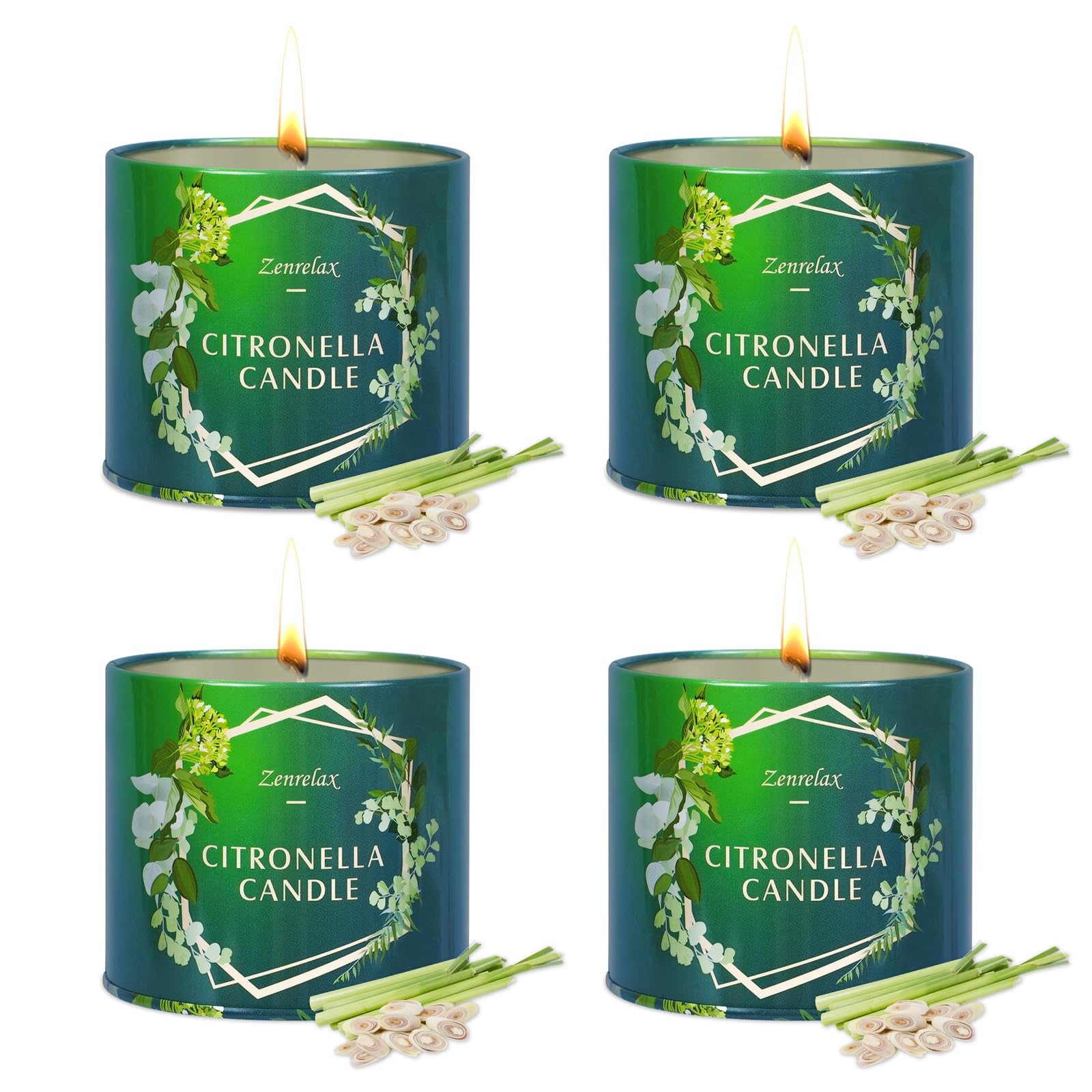 Citronella Candles Outdoor Indoor 4 Pack 30OZ Candles for