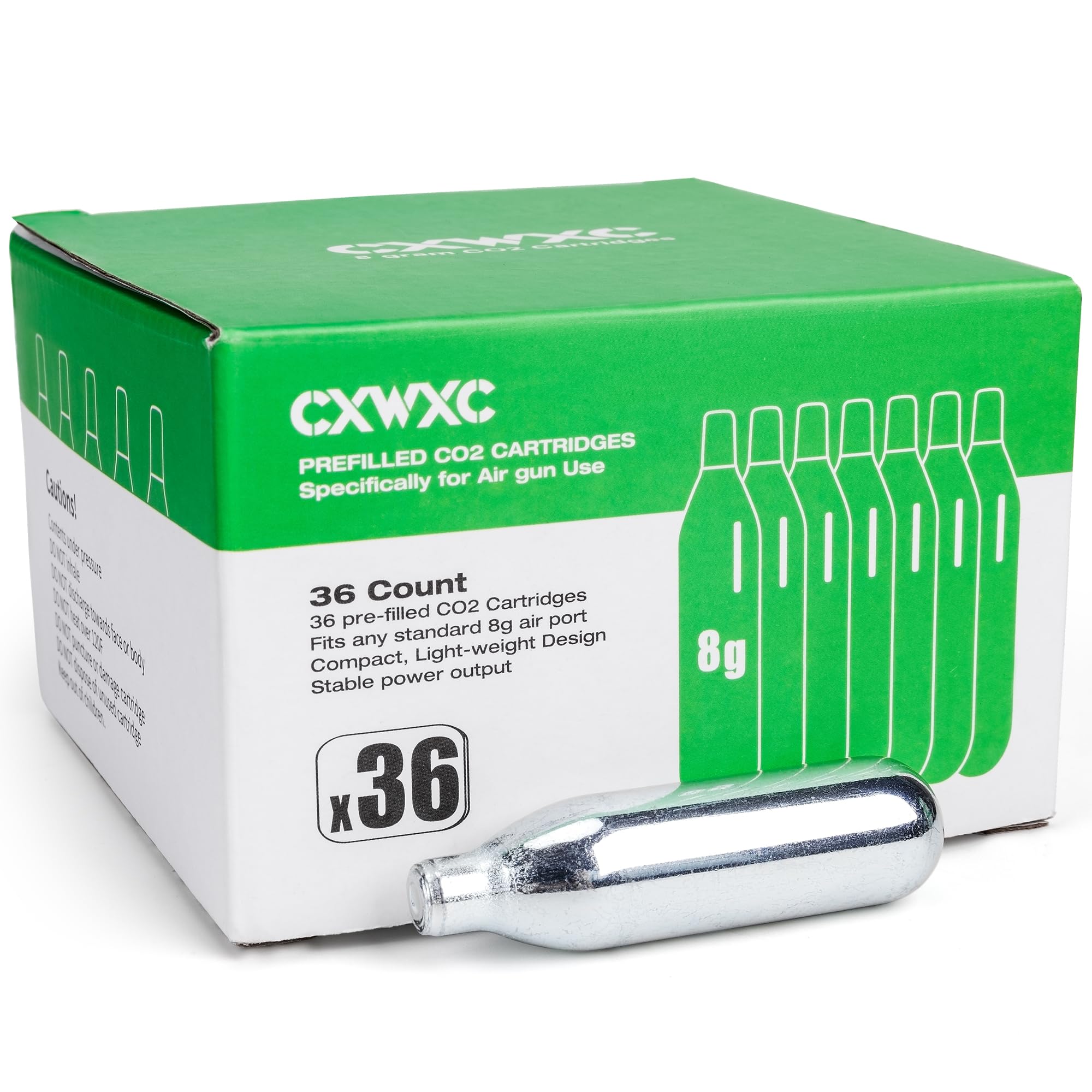 8 Gram/ 12 Gram/ 88 Gram CO2 Cartridges for Paintball - CO2 Cylinder CO2 Cartridges for Airsoft, Air Gun, Pepper Gun P2P HDP 50 Compact