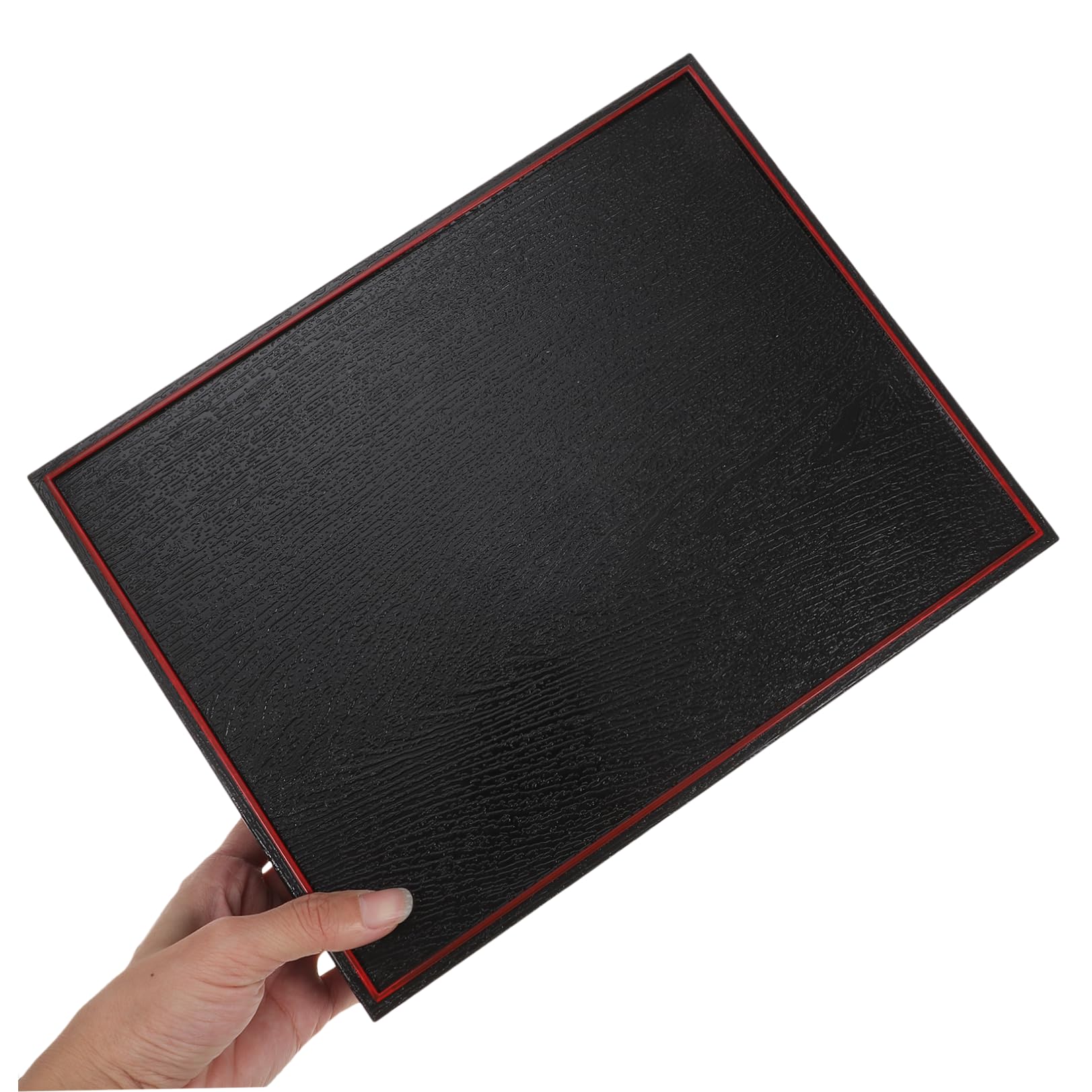PRETYZOOM Boîte Bento Japonaise Noire 27x21cm en Abs, Compartiments | Présent Rentrée, Boîte à Sushi et Emballage de Plateau à Sushi, Léger et Portable pour École ou Camping