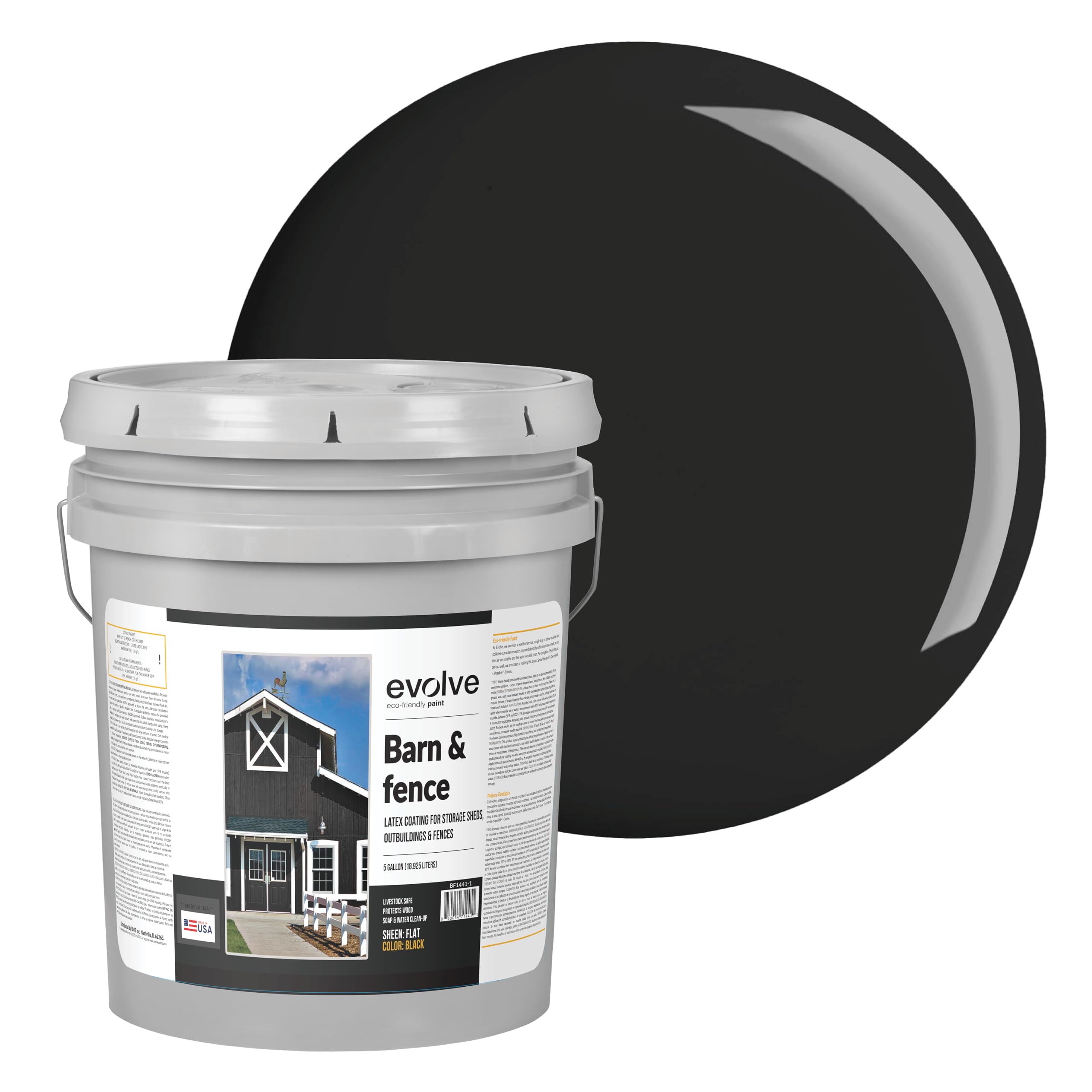 EVOLVE Barn and Fence Paint Black