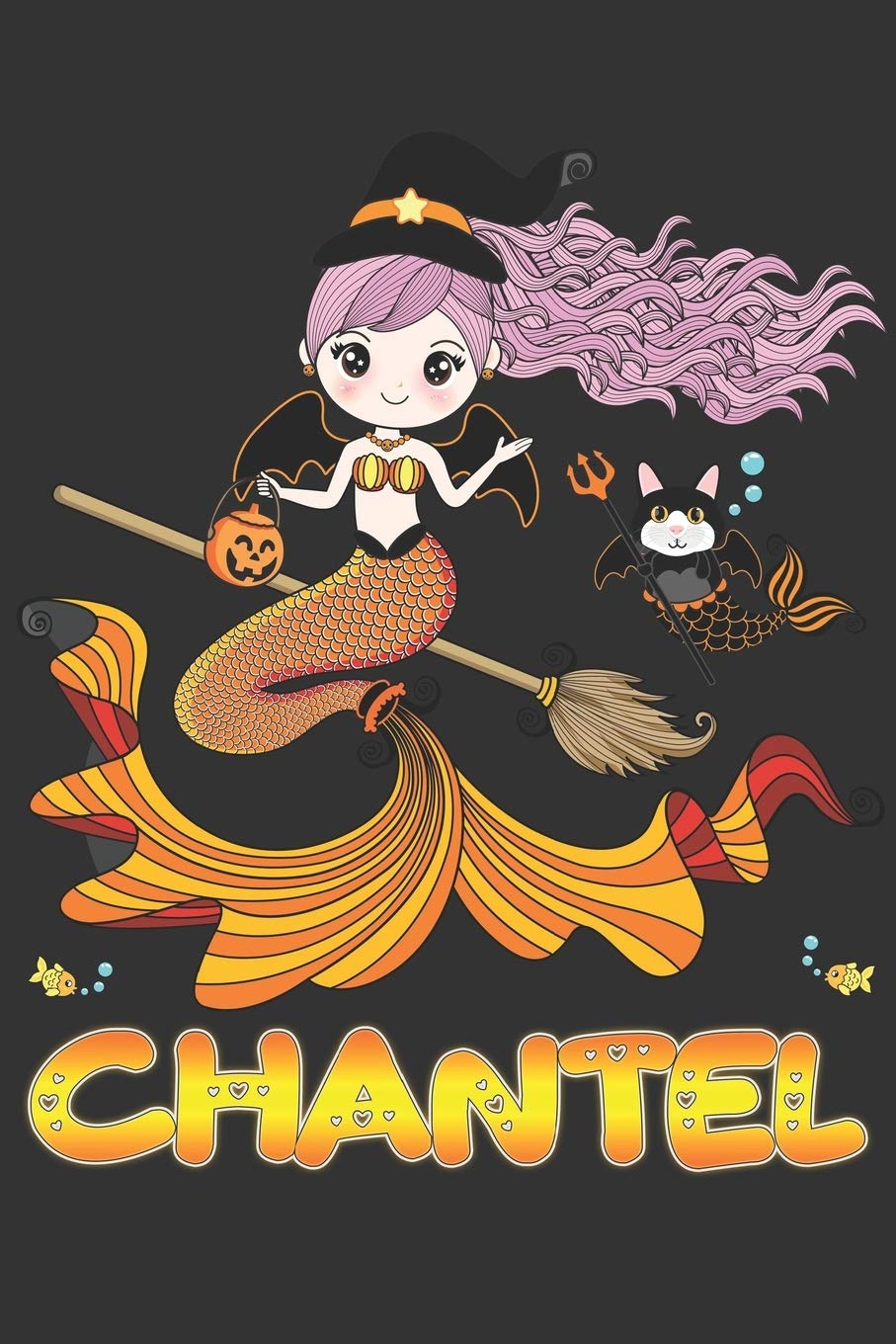 Chantel: Chantel Halloween Beautiful Mermaid Witch Want To Create An Emotional Moment For Chantel?, Show Chantel You Care With This Personal Custom ... Very Own Planner Calendar Notebook Journal