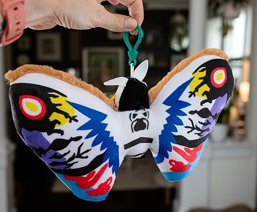 Miniatura 5 de Godzilla Mothra - Juguete de peluche de personaje de Mothra arcoíris de 10 pulgadas, lindos peluches y animales de peluche suaves, accesorios de