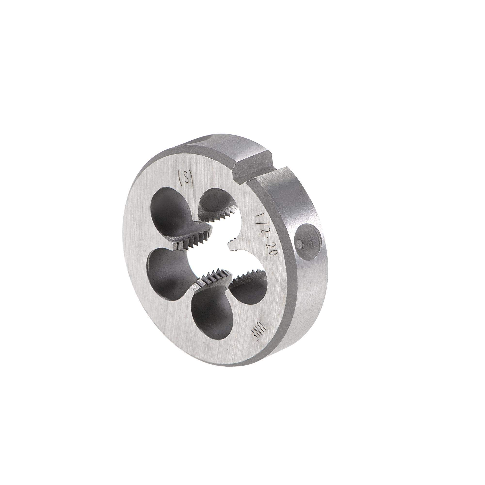 sourcing map 1/2"-20 UNF Set di maschi e matrici per macchina HSS con filettatura rotonda, mano destra
