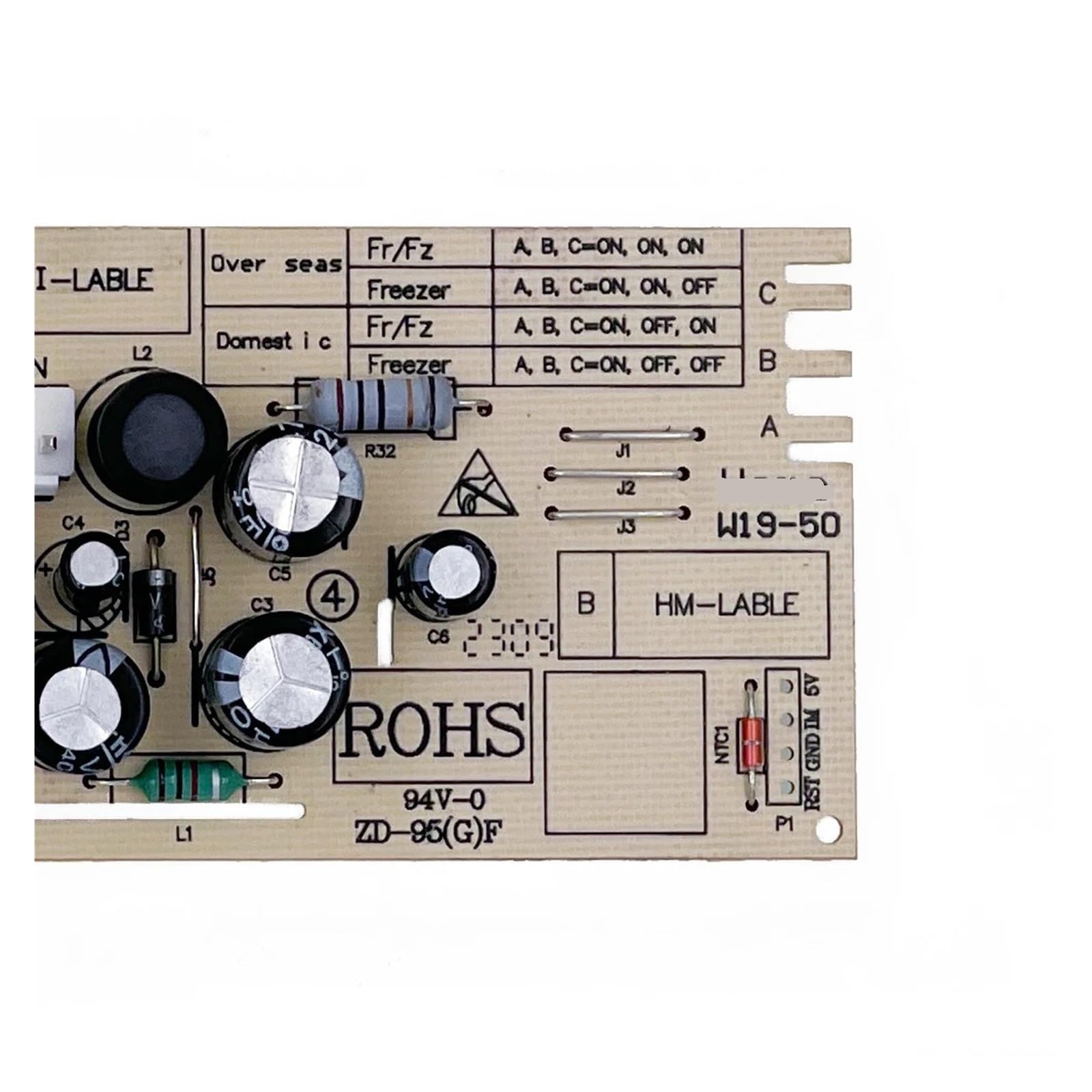 Scheda Di Controllo Del Frigorifero, Compatibile Con Homa, Frigorifero W19-50AC W19-50, Compatibile Con Scheda Madre, Scheda Congelatore,Modulo di controllo