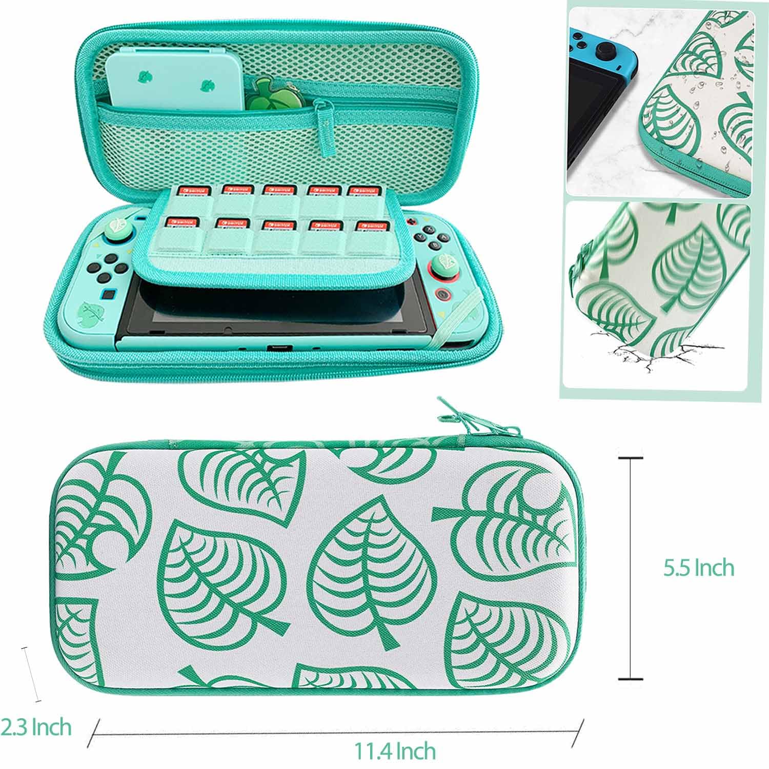 Accessories Bundle for Nintendo Switch Animal Crossing - YOOWA Accessory kit NS Animal Crossing Set with Carrying Case Protective Cover Screen Protector Game Card Holder Play Stand Thumb Grips: Nintendo Switch 2 2025 Switch 2-Animal Crossing