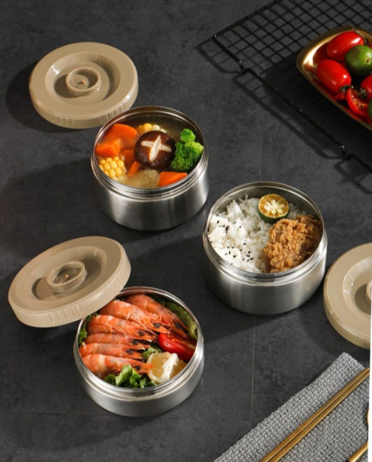 Amazon｜【Auyyhui】保温弁当箱 保温ランチジャー ステンレスランチ