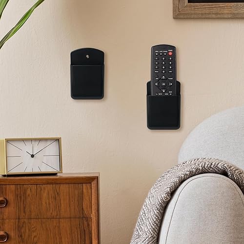 Miniatura 4 de Soporte de pared para control remoto, 2 piezas, soporte para controlador de TV, soporte remoto autoadhesivo, soporte para bolígrafo de pared,